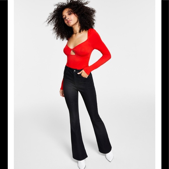 BAR III keyhole twist front bodysuit RED/ size XXS - Picture 4 of 4